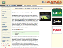 Tablet Screenshot of de.euro2004.com