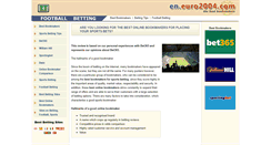 Desktop Screenshot of en.euro2004.com
